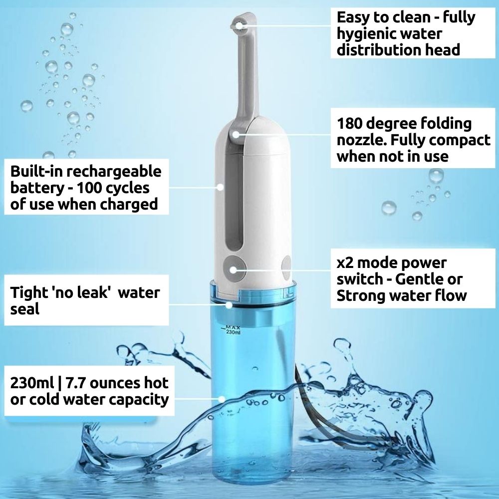 Rechargeable Portable Travel Bidet